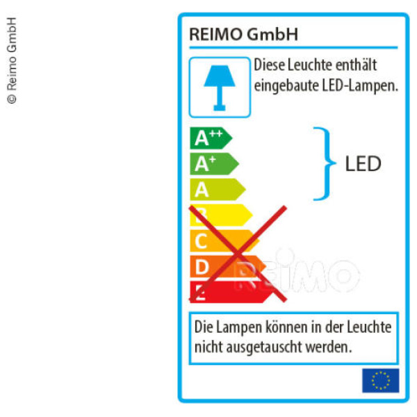 Hvid LED garage- / loft-lampe 12V 5,5W