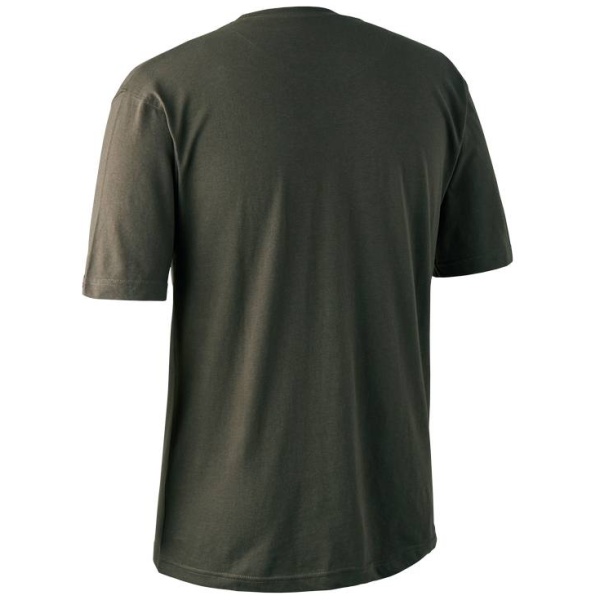 Deerhunteer Logo T-Shirt M  - Bark Green - Image 2