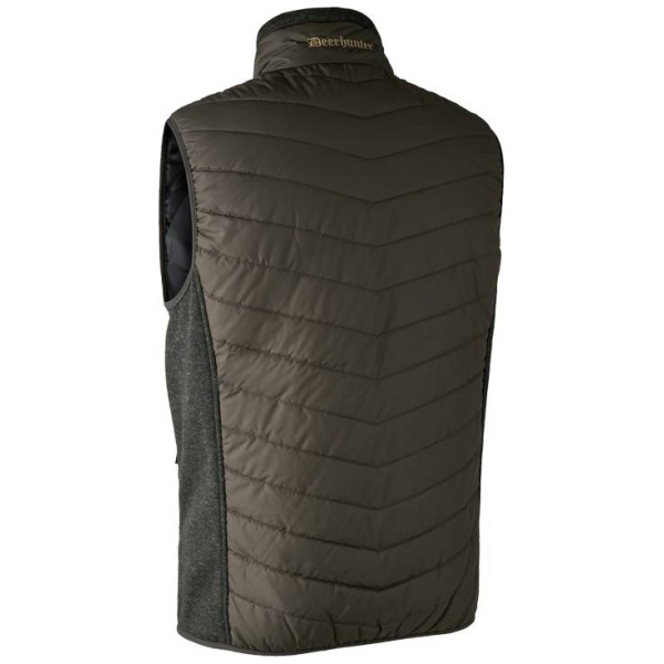 Deerhunter Moor Padded Waistcoat with knit - Timber - Image 2