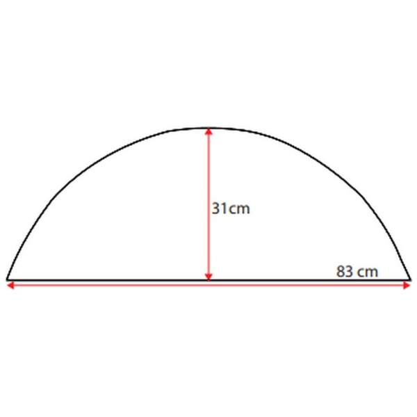 Hjulafdækning enkel 31 cm Tabbert, Knaus