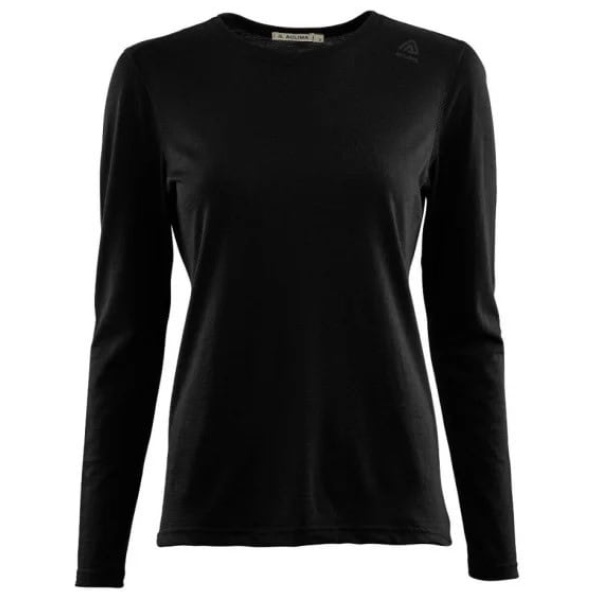 Aclima W Lightwool Crew Neck Jet Black undershirt