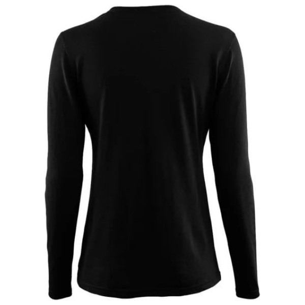 Aclima W Lightwool Crew Neck Jet Black - Image 2