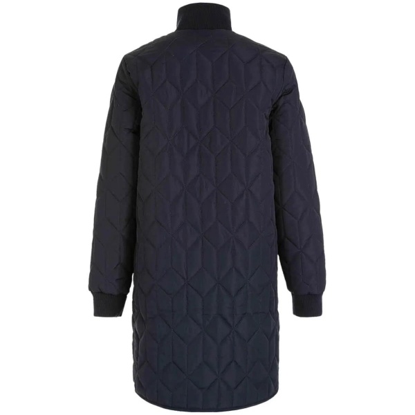 WR W Nokka Long Quilted Jacket Navy Blazer - Image 4