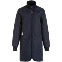 WR W Nokka Long Quilted Jacket Navy Blazer