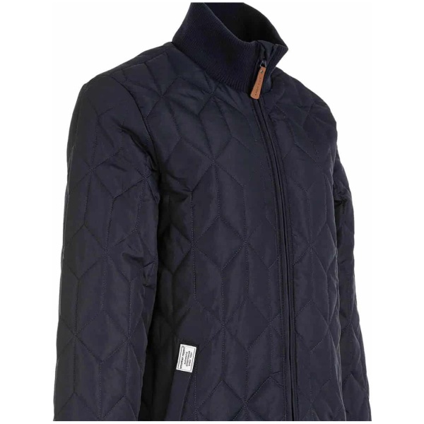 WR W Nokka Long Quilted Jacket Navy Blazer - Image 3