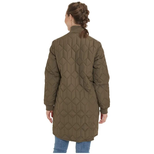 WR W Nokka Long Quilted Jacket Tarmac - Image 3