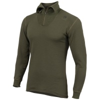 Aclima M Hotwool Polo Zip Olive Night