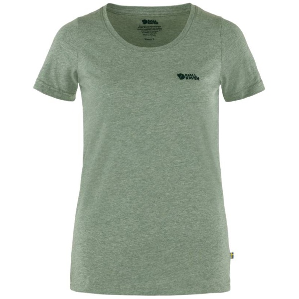 Logo T-shirt W - Patina Green-Melange