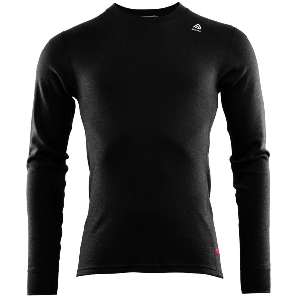 Aclima M Warmwool Crew Neck Jet Black