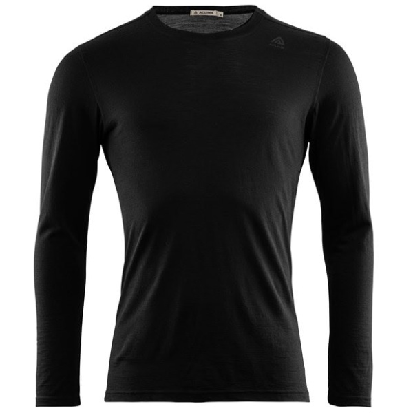 Aclima M Lightwool Crew Neck Jet Black